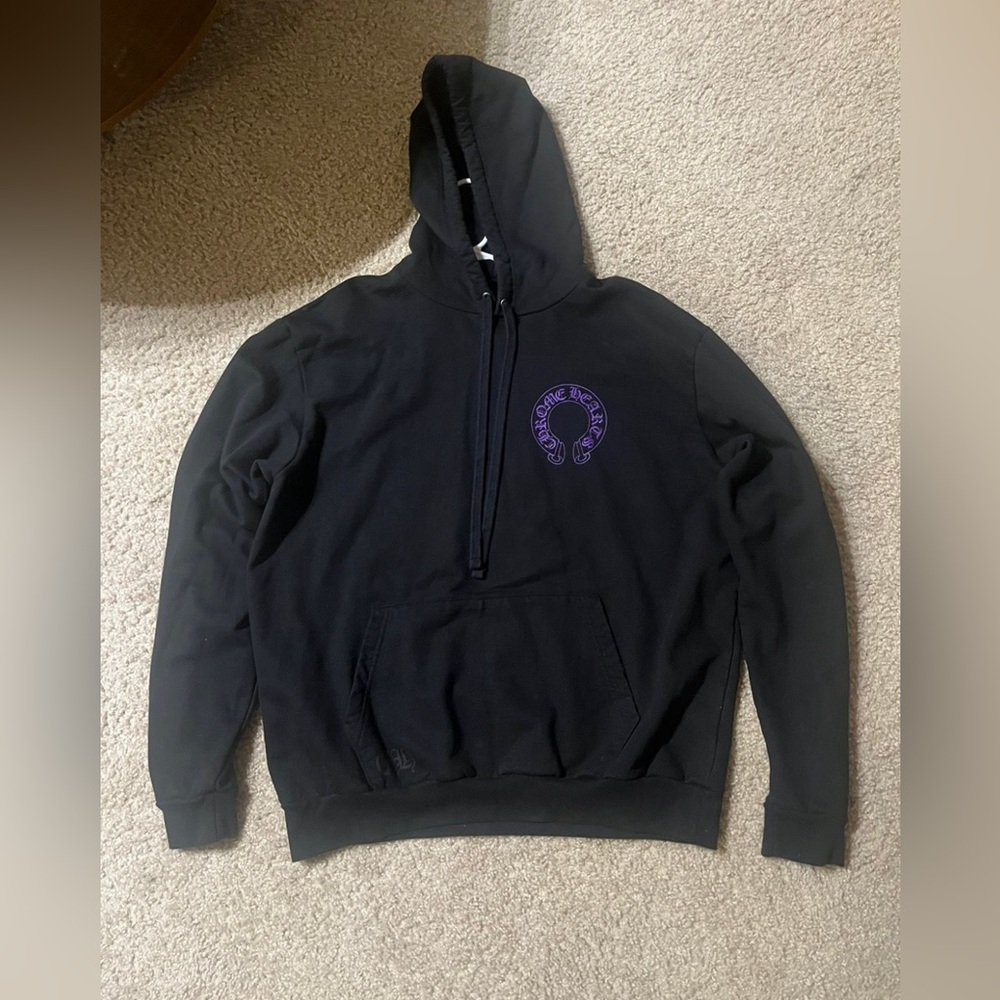 Chrome Hearts Friends and Family Purple Hoodie